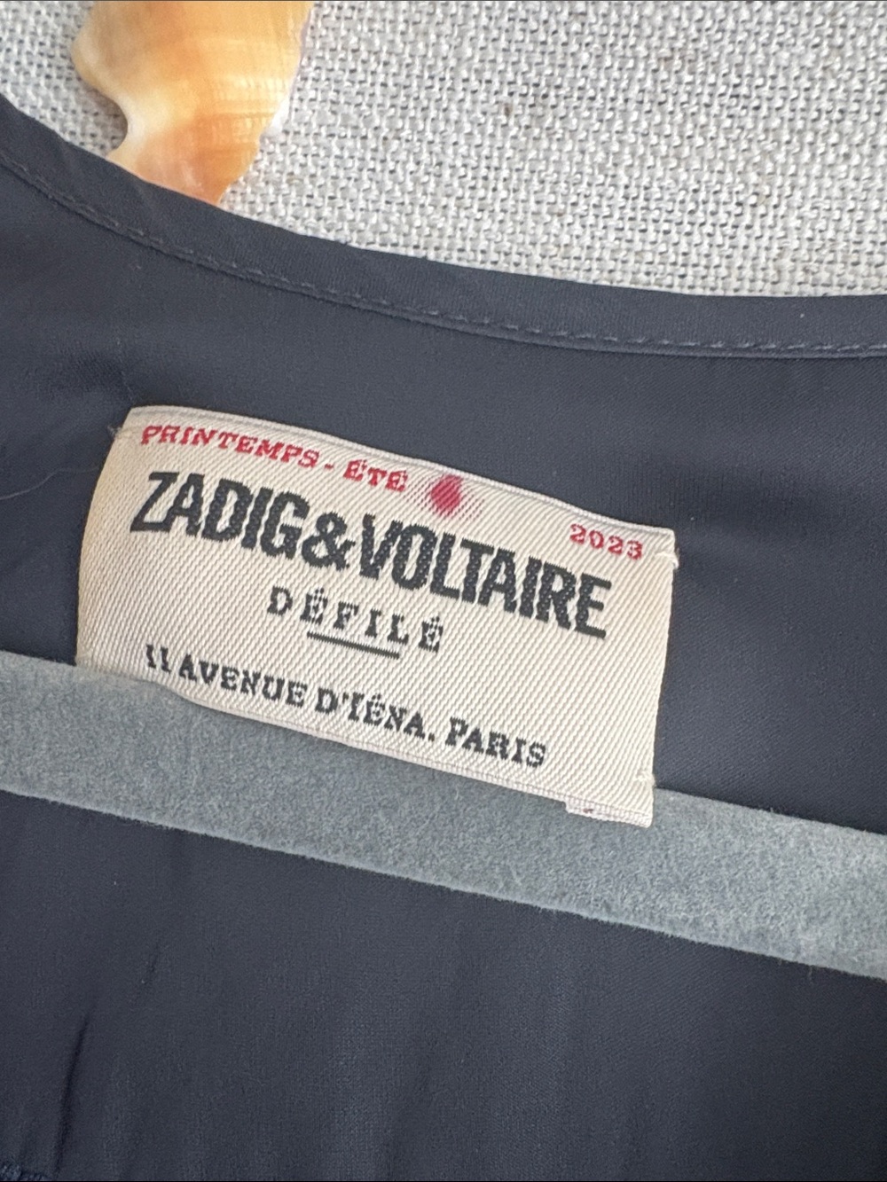 ZADIG & VOLTAIRE Ryoko Satin Midi Dress In Encre - Picture 4 of 9